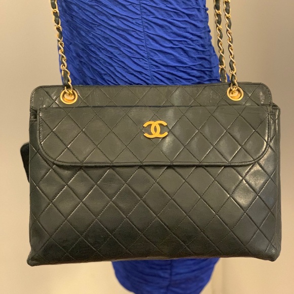 CHANEL Handbags - SOLD Chanel vintage shopping tote flap bag